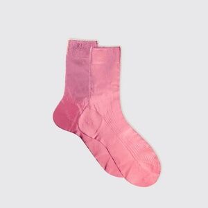 Maria La Rosa Laminated Socks in Rosa Antico